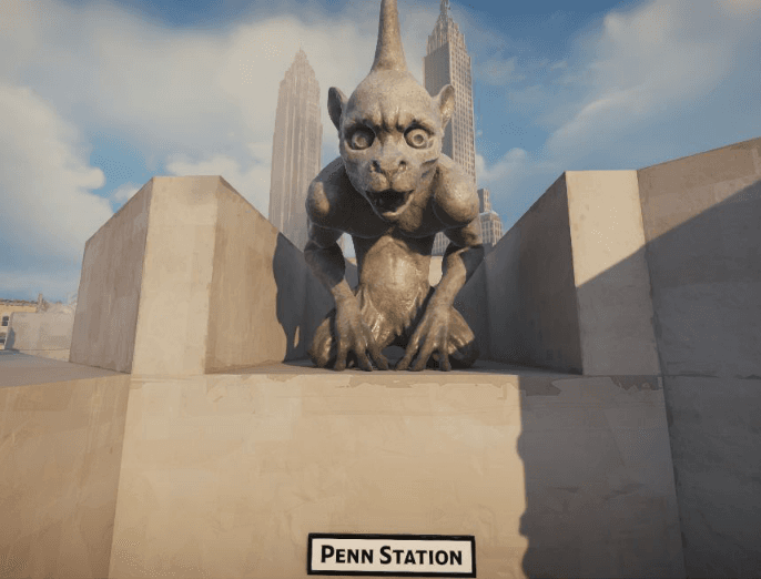 A stone gargoyle is shocked by the news of Ranked arriving.