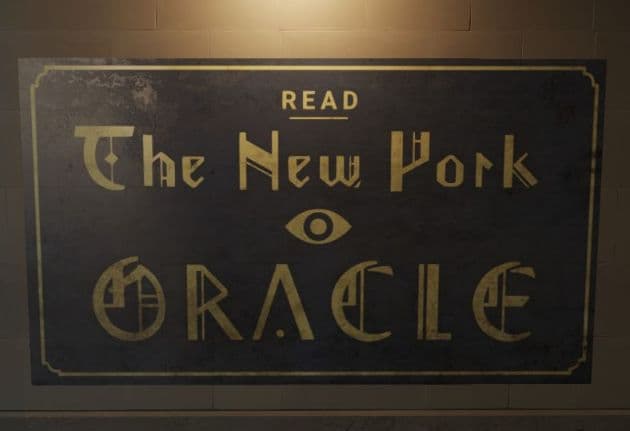 The new york oracle asking to be read.